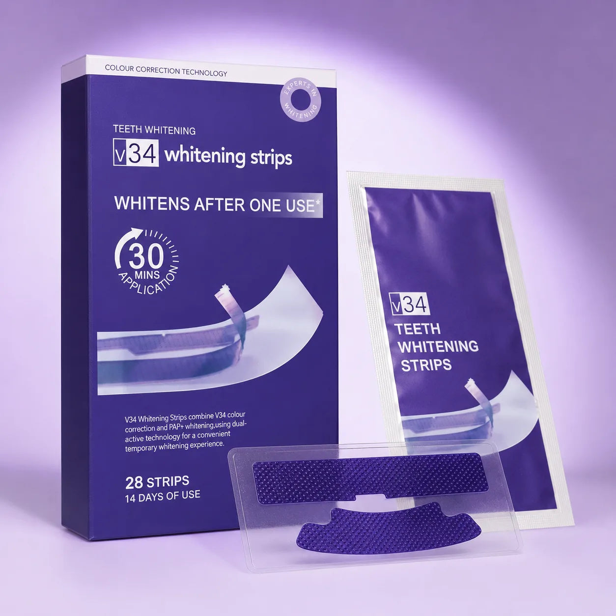 Hey Smile Purple Whitening Strips