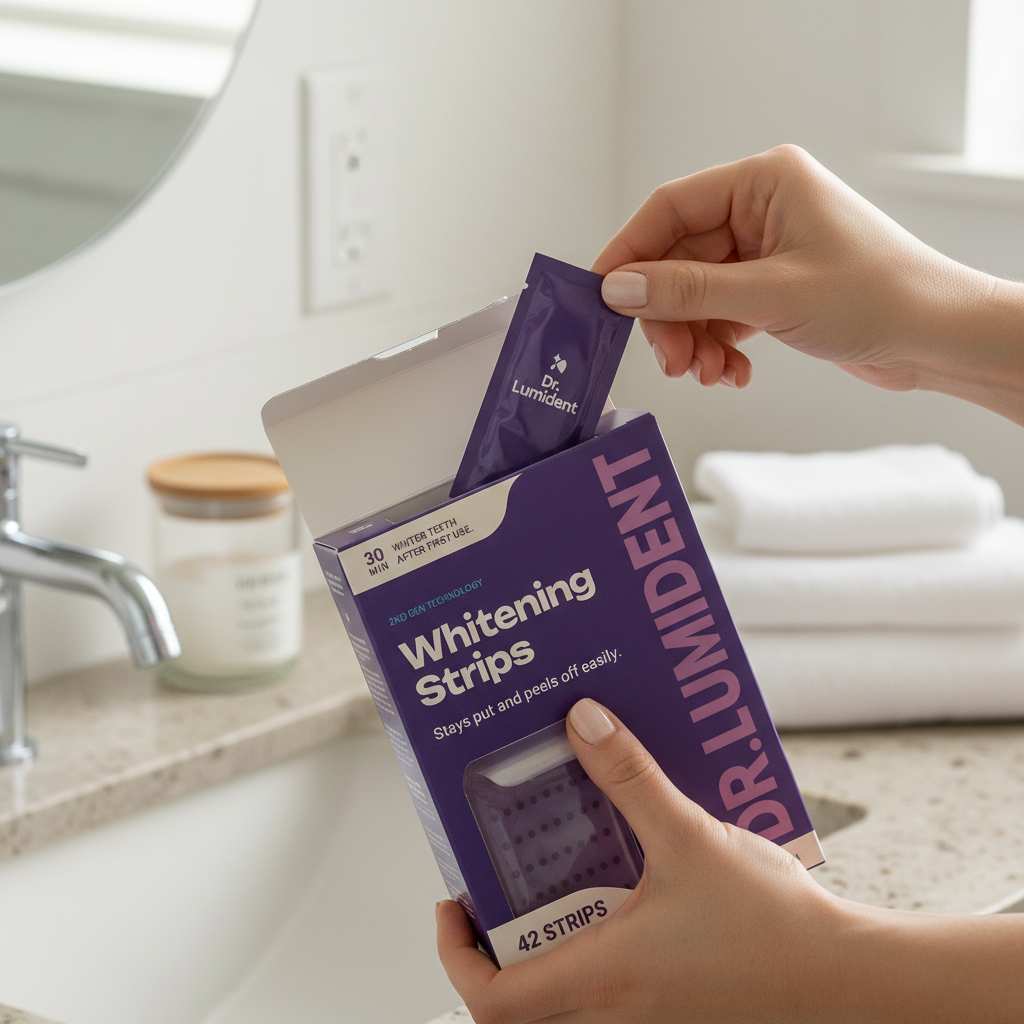 How to use Hey Smile whitening strips
